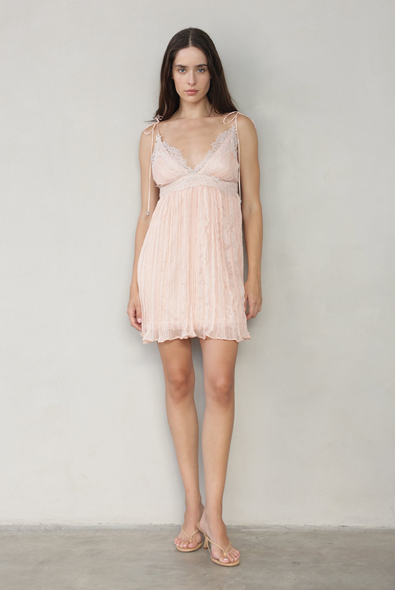 SABINA MUSAYEV - pleated_chiffon_peach_summer_26