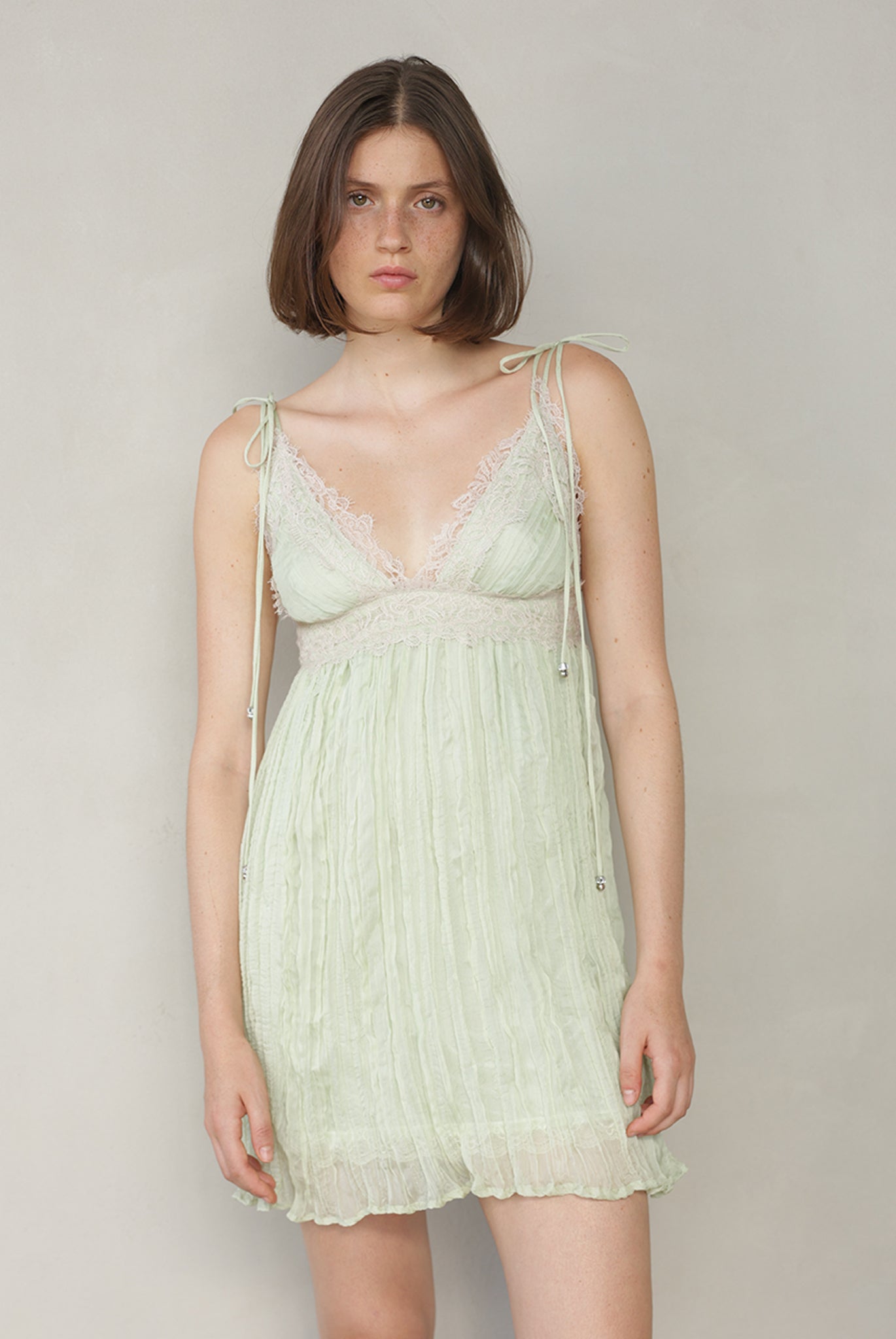 SABINA MUSAYEV - pleated_chiffon_aloe_vera_summer_26