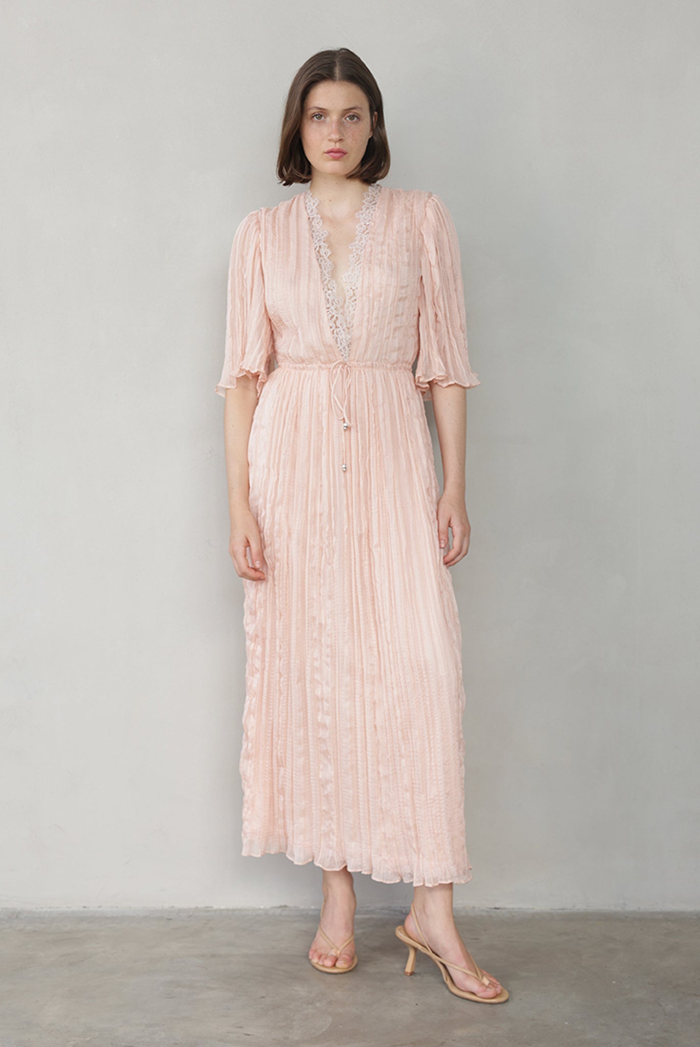 SABINA MUSAYEV - pleated_chiffon_peach_summer_26