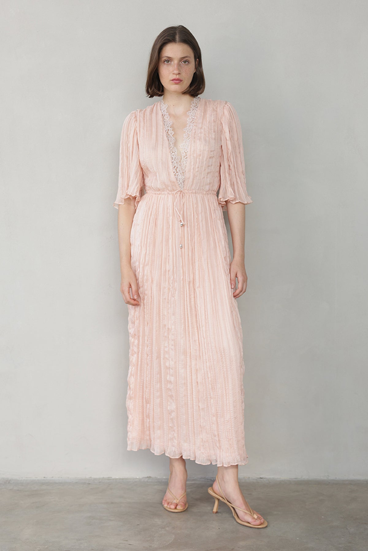 SABINA MUSAYEV - pleated_chiffon_peach_summer_26