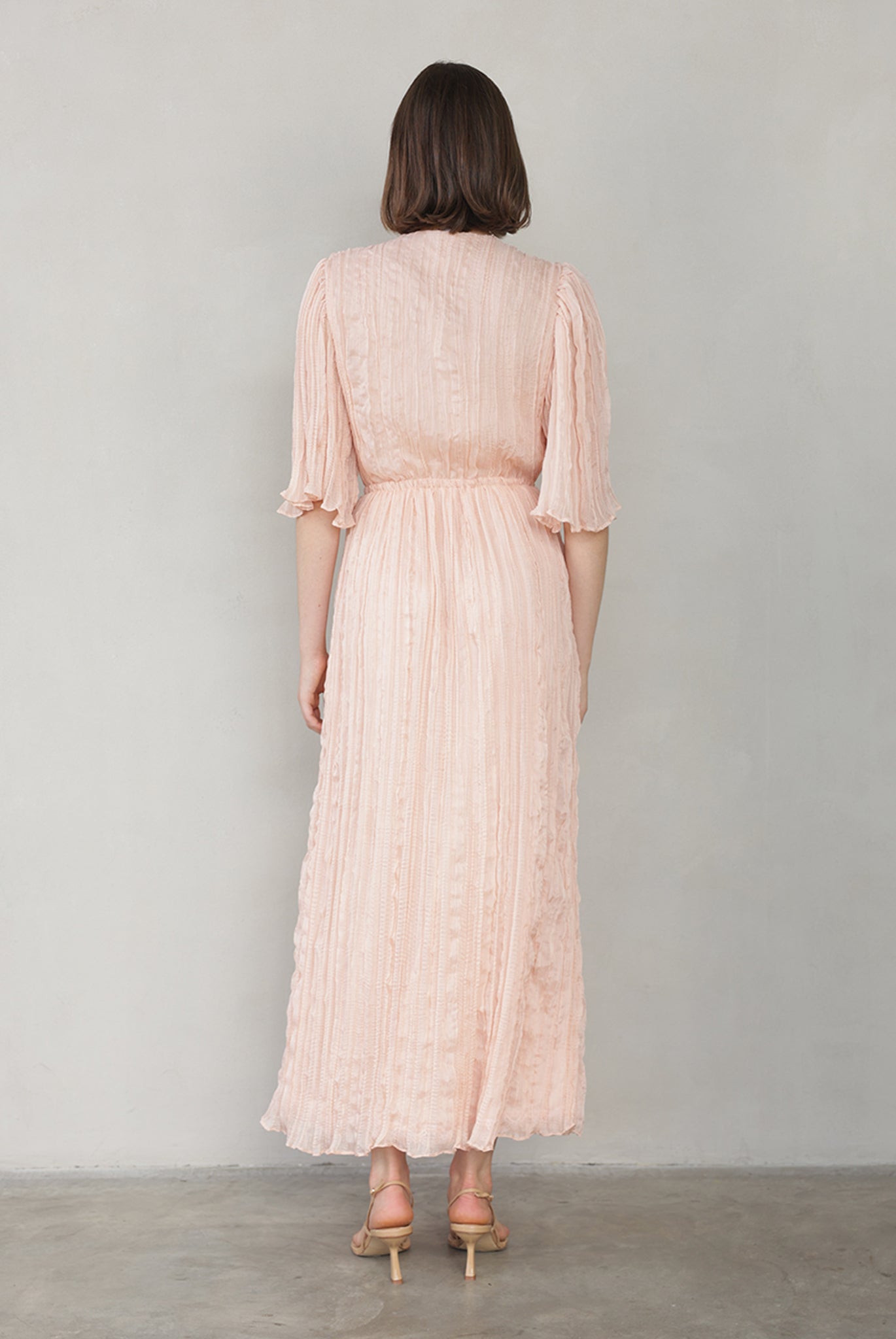 SABINA MUSAYEV - pleated_chiffon_peach_summer_26