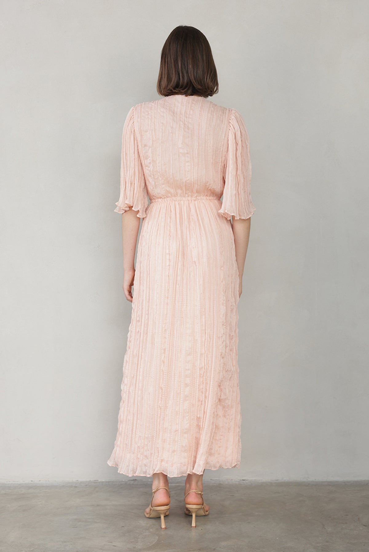 SABINA MUSAYEV - pleated_chiffon_peach_summer_26