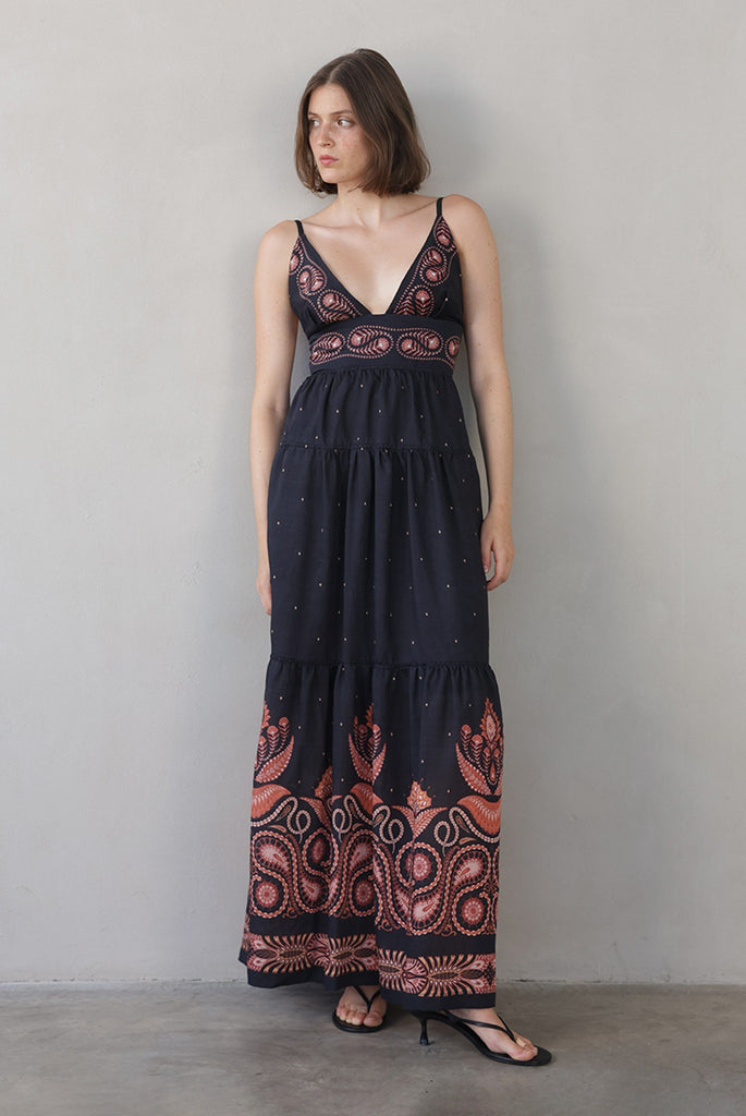 sabina musayev savory v neck front slit maxi dress VALOR – USA @girls-hanami-tutu-leotard-lilac Size:36