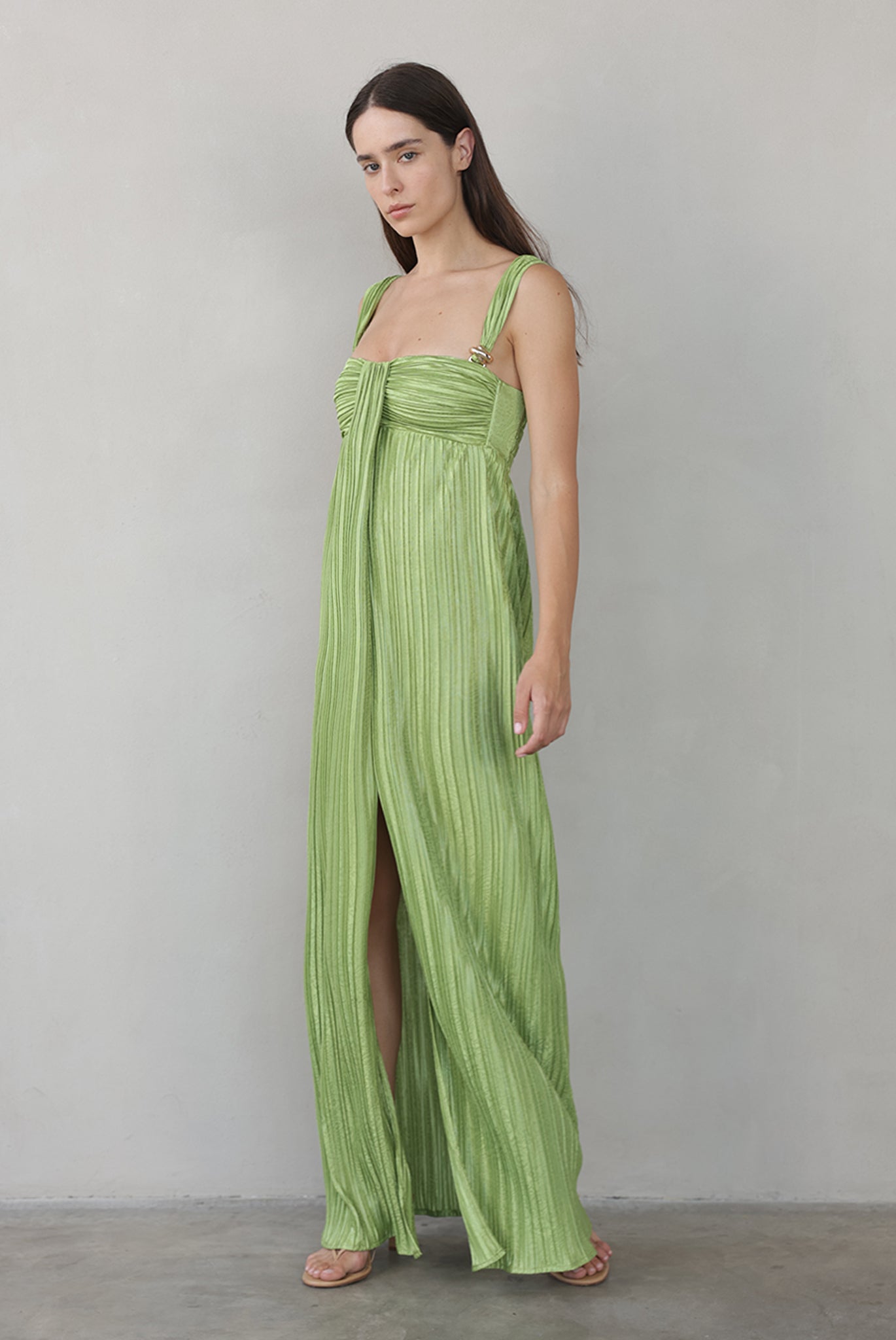 SABINA MUSAYEV - paisley_embossed_pleated_knit_tropical_green_summer_26