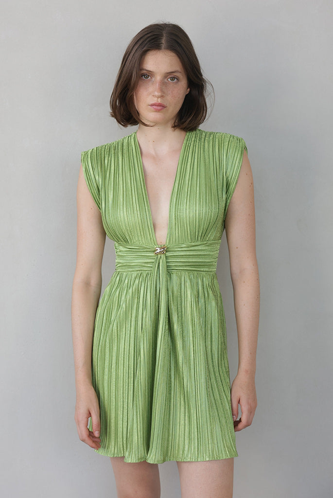 sabina musayev carry pleated mini dress CARRY MINI DRESS
