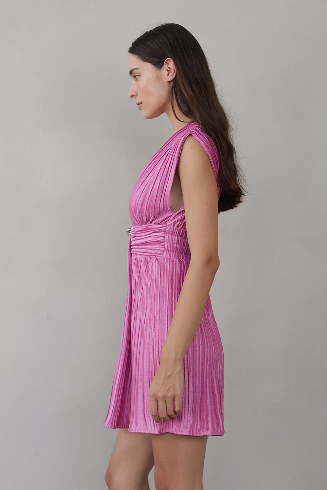 SABINA MUSAYEV - paisley_embossed_pleated_knit_fuchsia_pink_summer_26