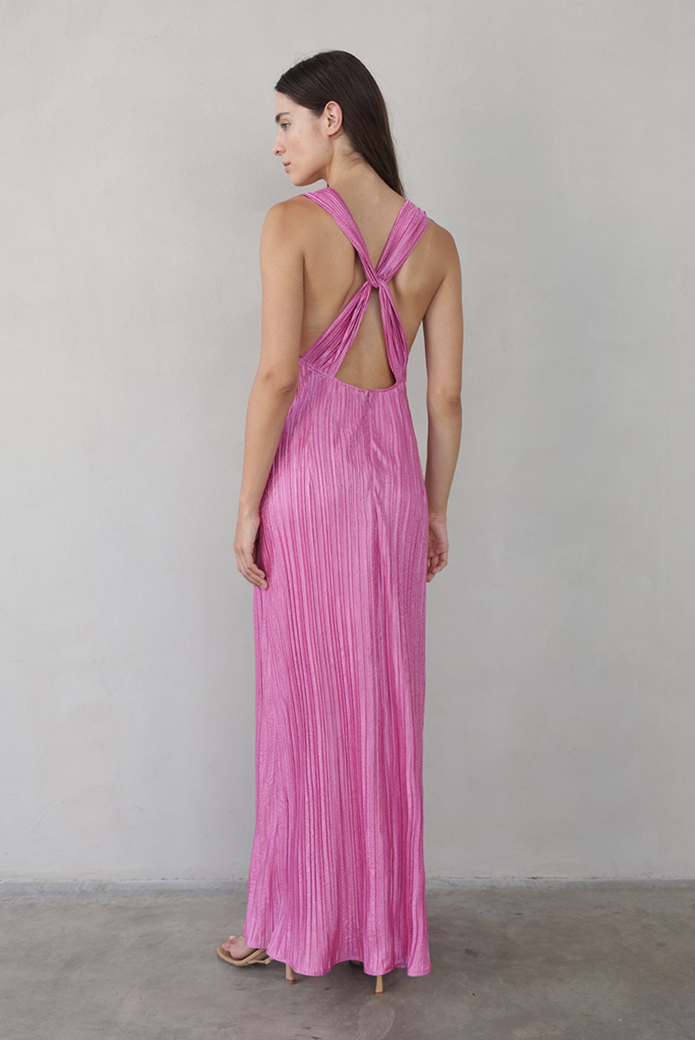 SABINA MUSAYEV - paisley_embossed_pleated_knit_fuchsia_pink_summer_26