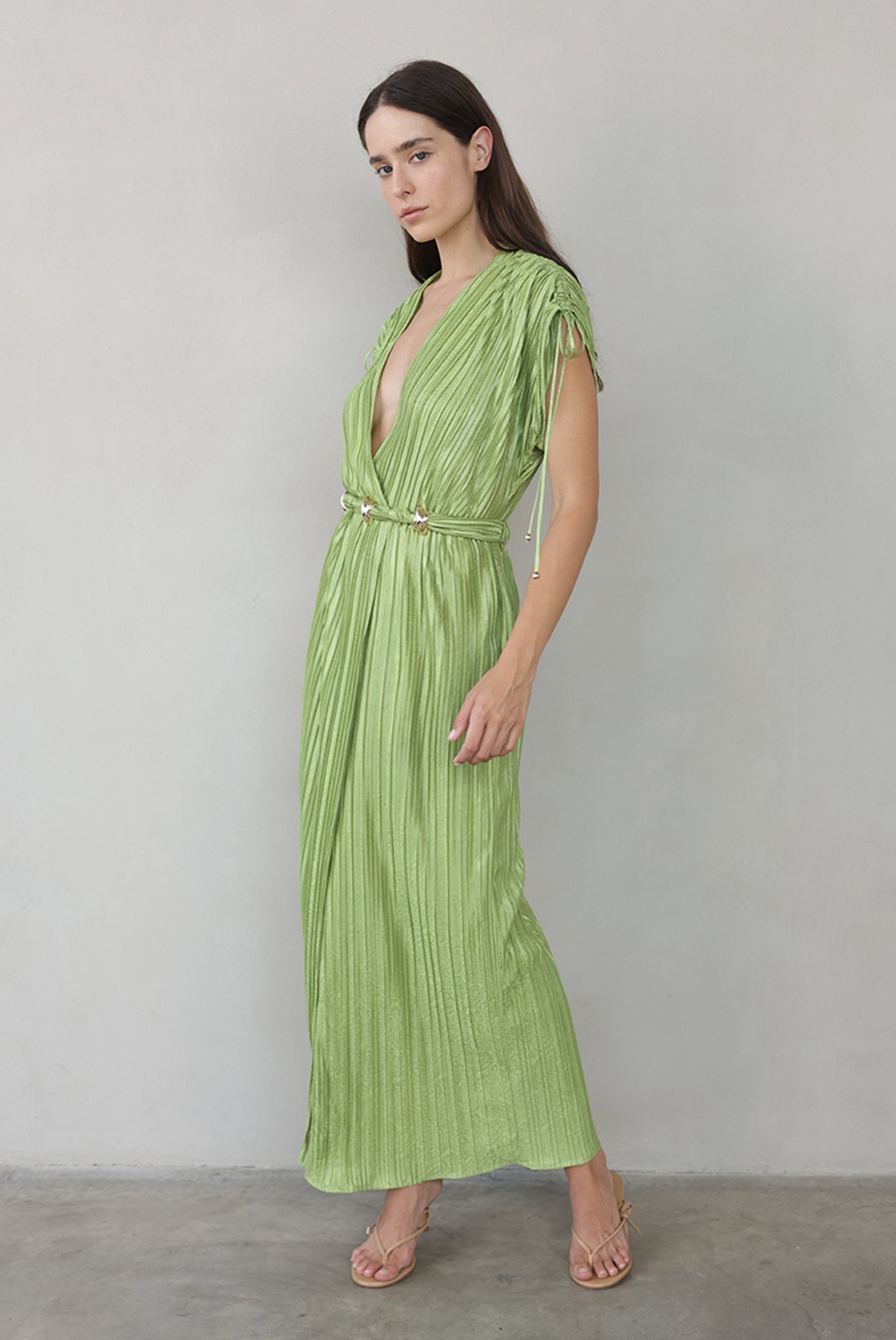 SABINA MUSAYEV - paisley_embossed_pleated_knit_tropical_green_summer_26