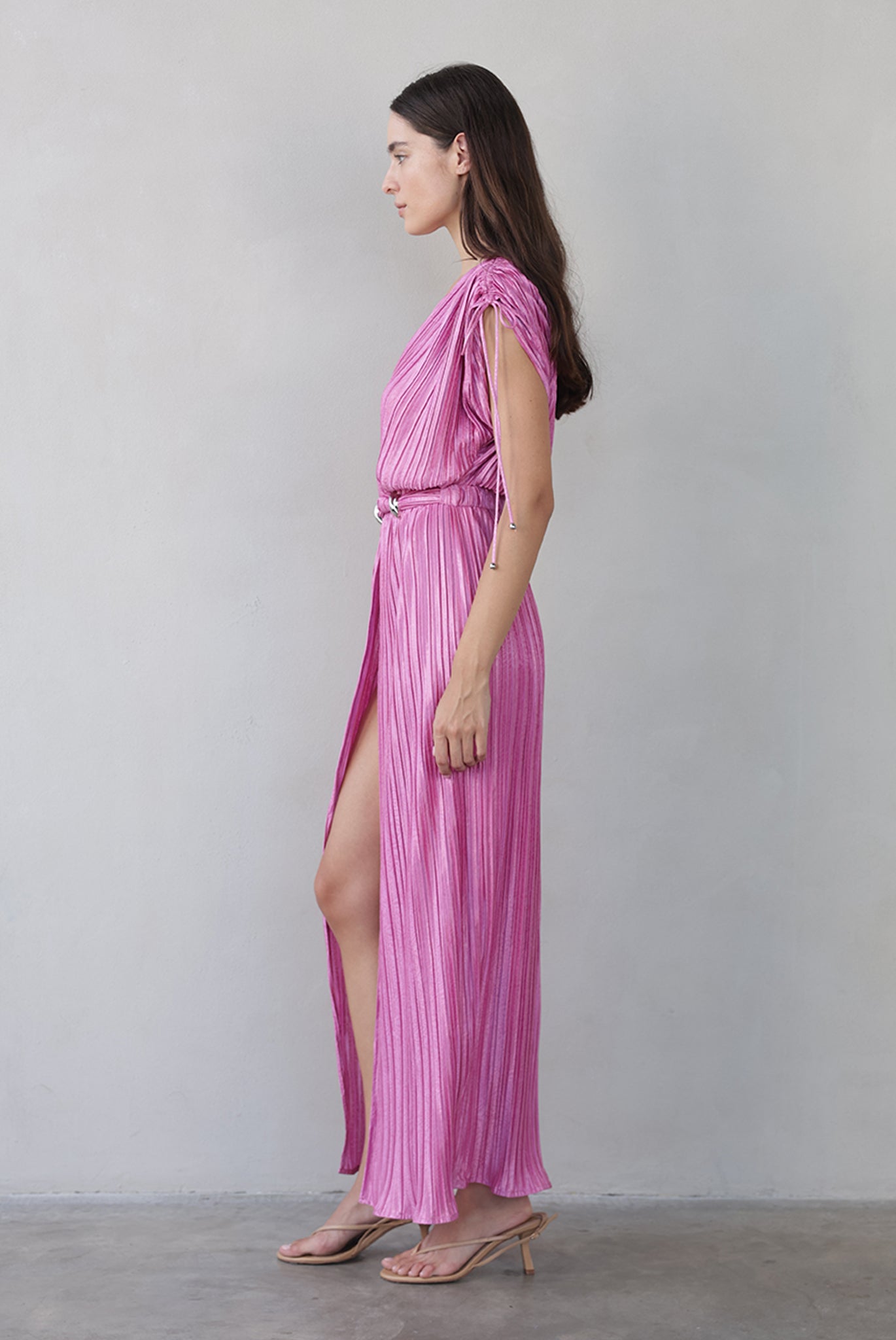 SABINA MUSAYEV - paisley_embossed_pleated_knit_fuchsia_pink_summer_26