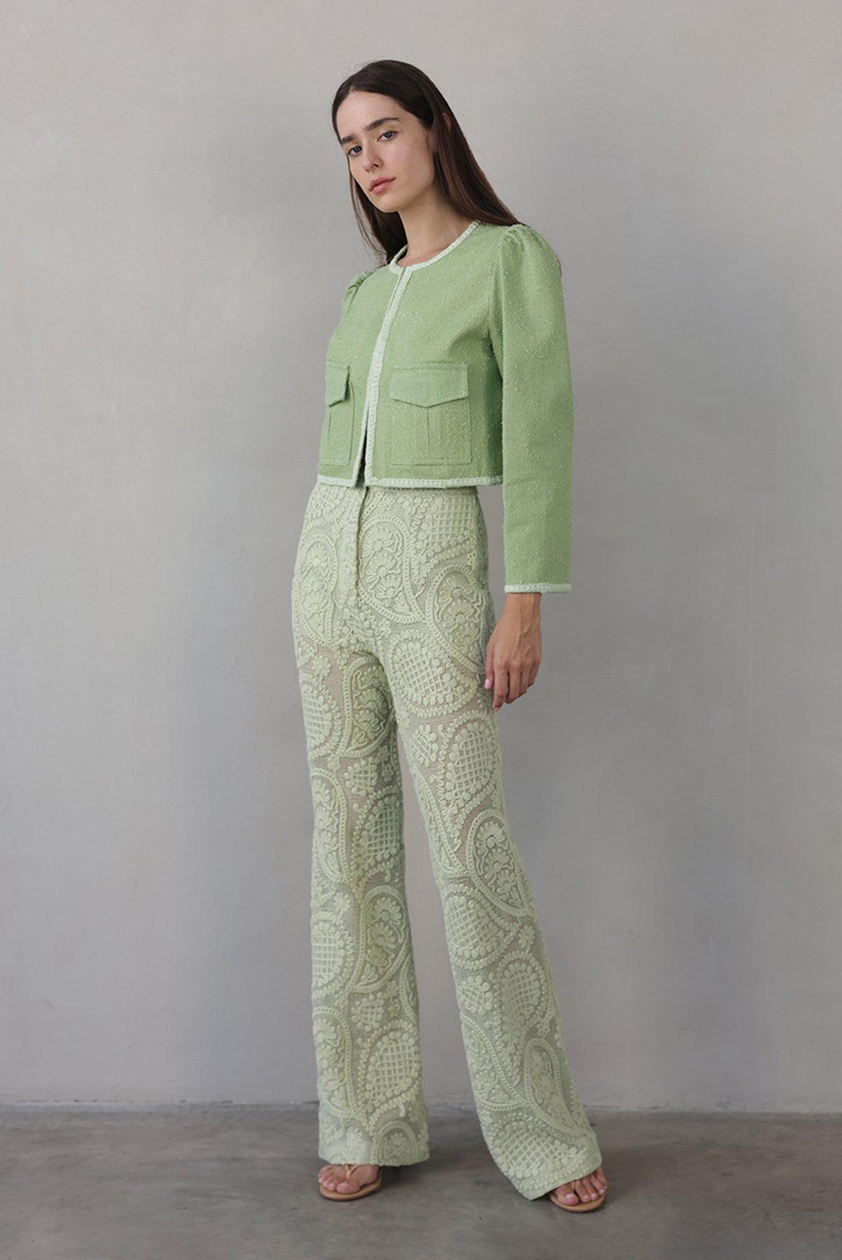 SABINA MUSAYEV - boucle_denim_matcha_summer_26