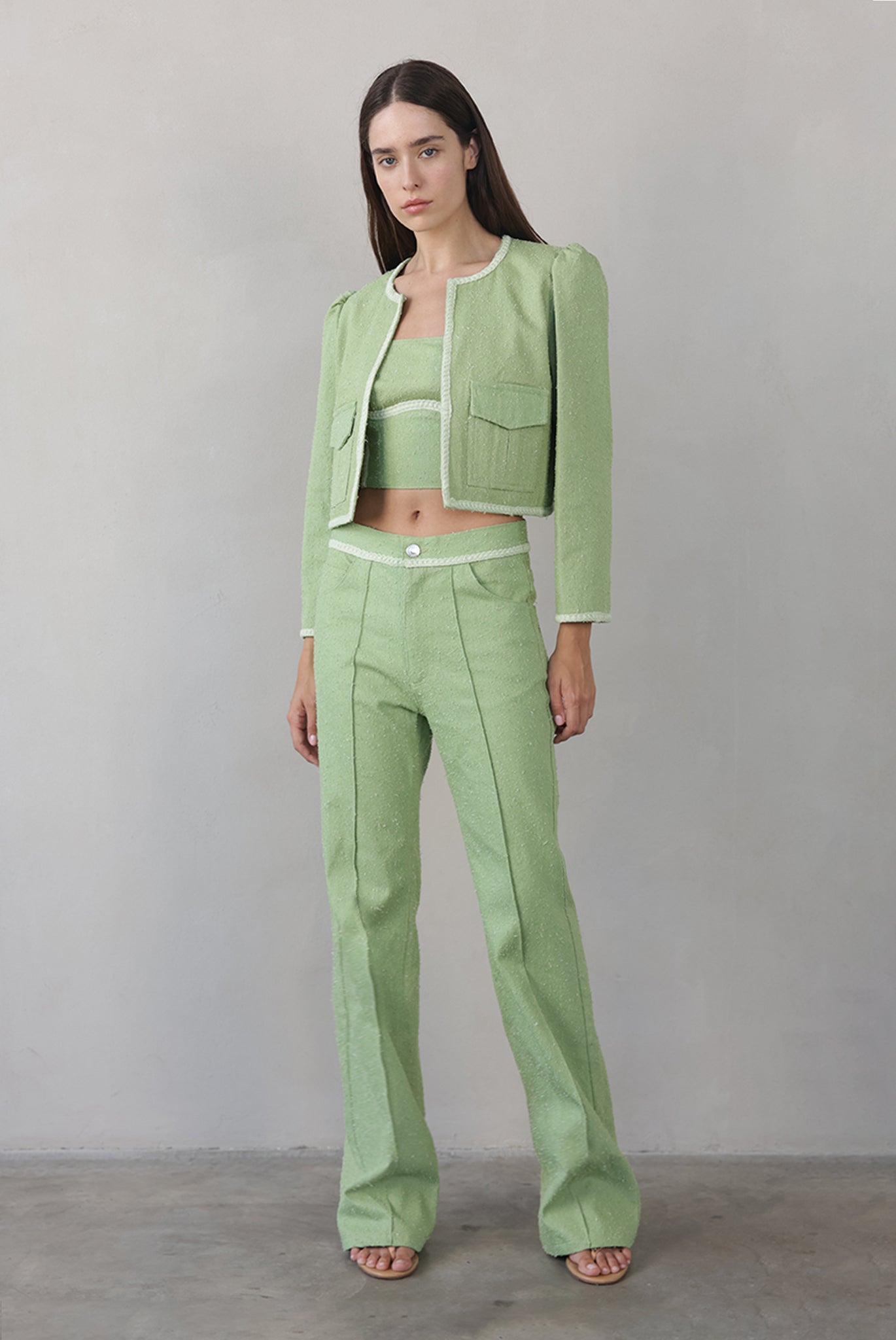 SABINA MUSAYEV - boucle_denim_matcha_summer_26