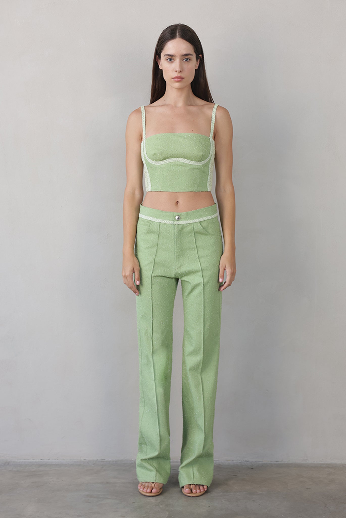 SABINA MUSAYEV - boucle_denim_matcha_summer_26