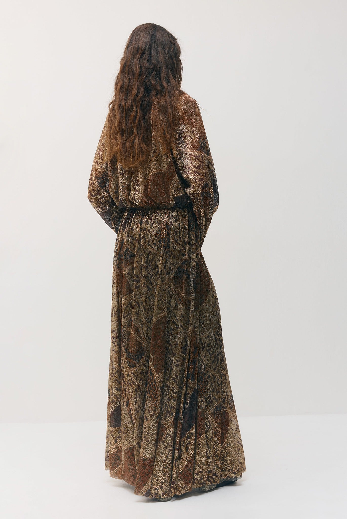 SABINA MUSAYEV - printed_ray_lurex_bronze_gold_print_fw_26_27