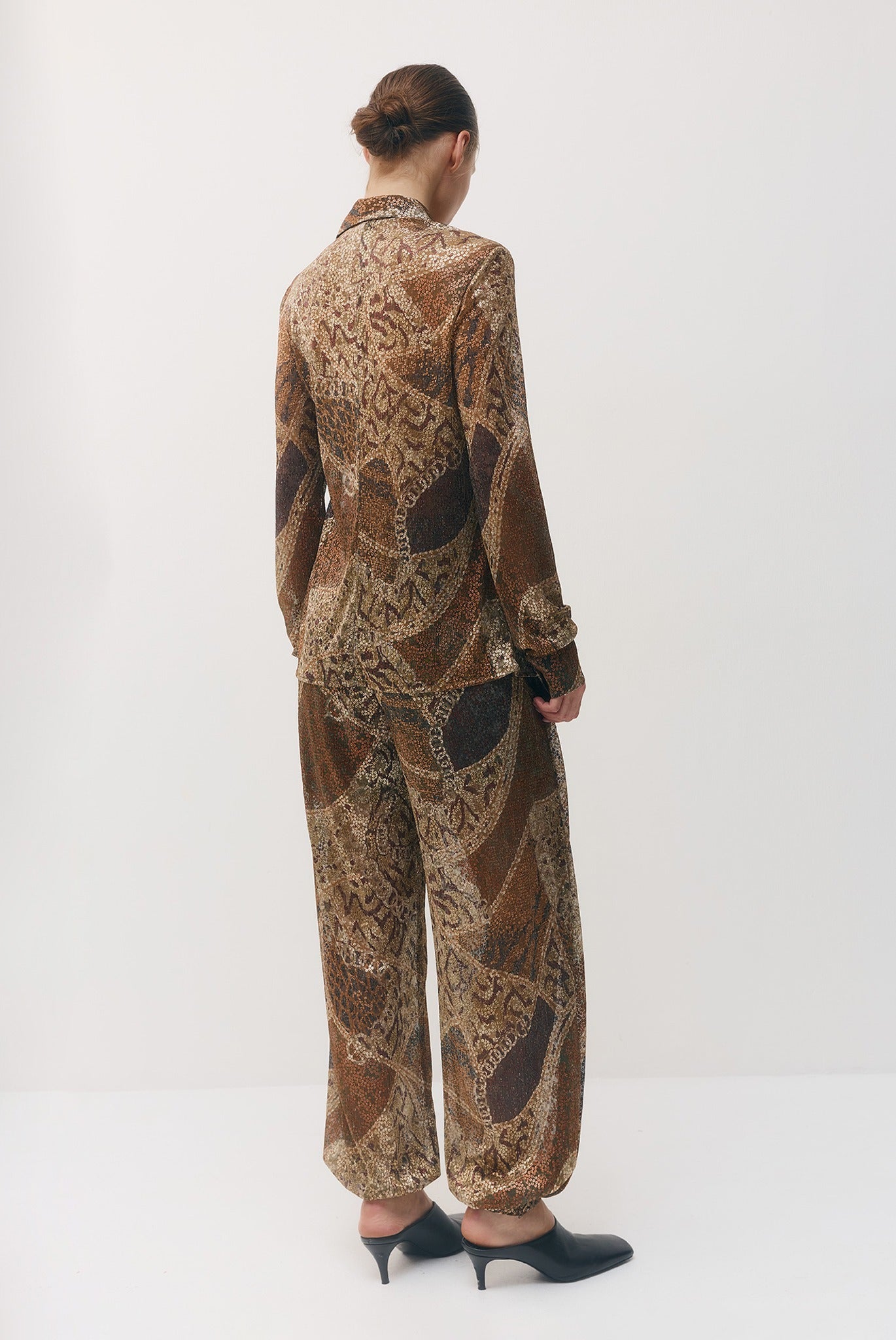 SABINA MUSAYEV - printed_ray_lurex_bronze_gold_print_fw_26_27