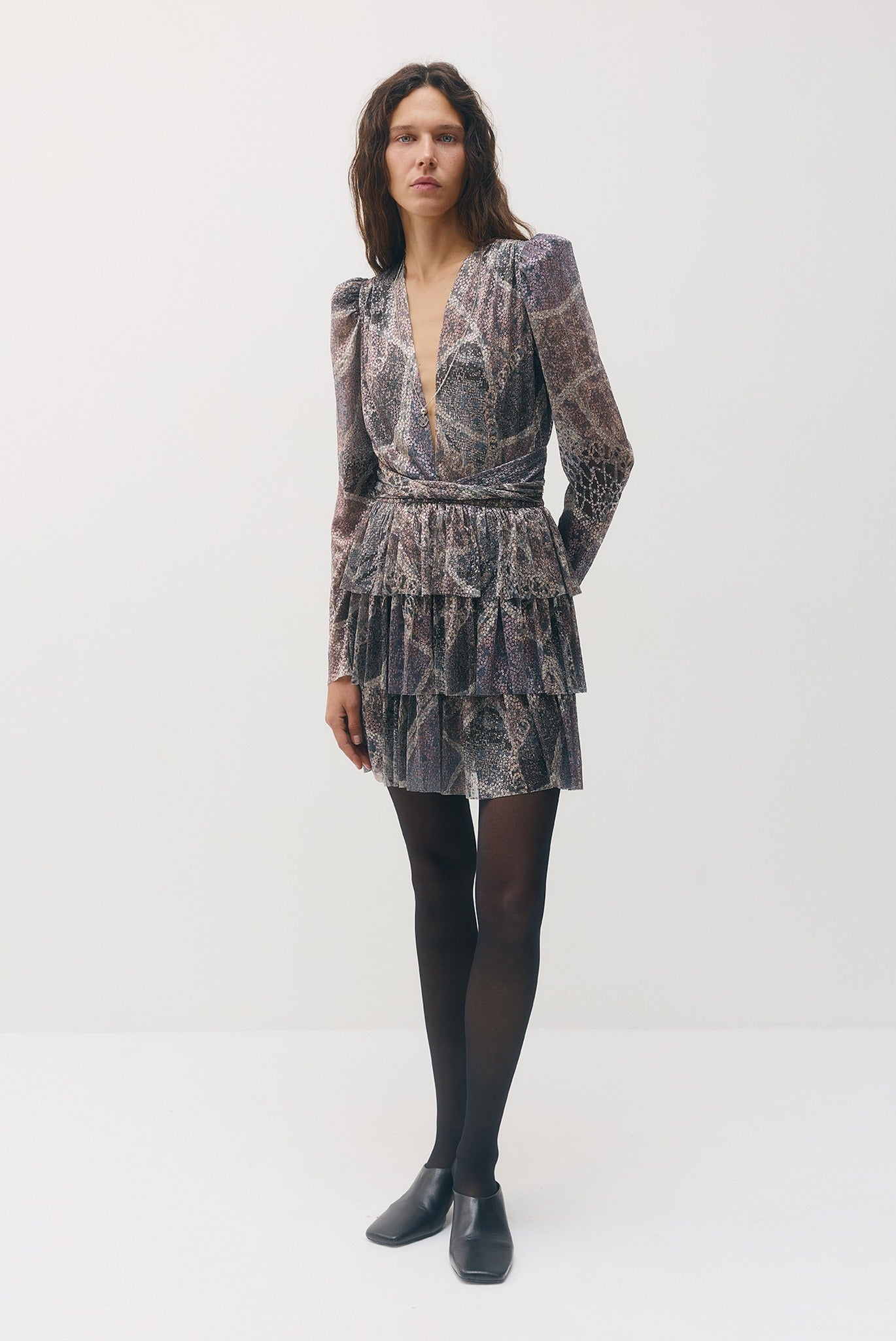SABINA MUSAYEV - printed_ray_lurex_silver_purple_print_fw_26_27