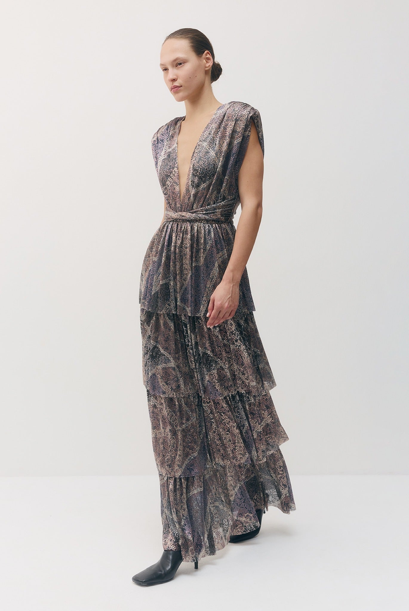 SABINA MUSAYEV - printed_ray_lurex_silver_purple_print_fw_26_27