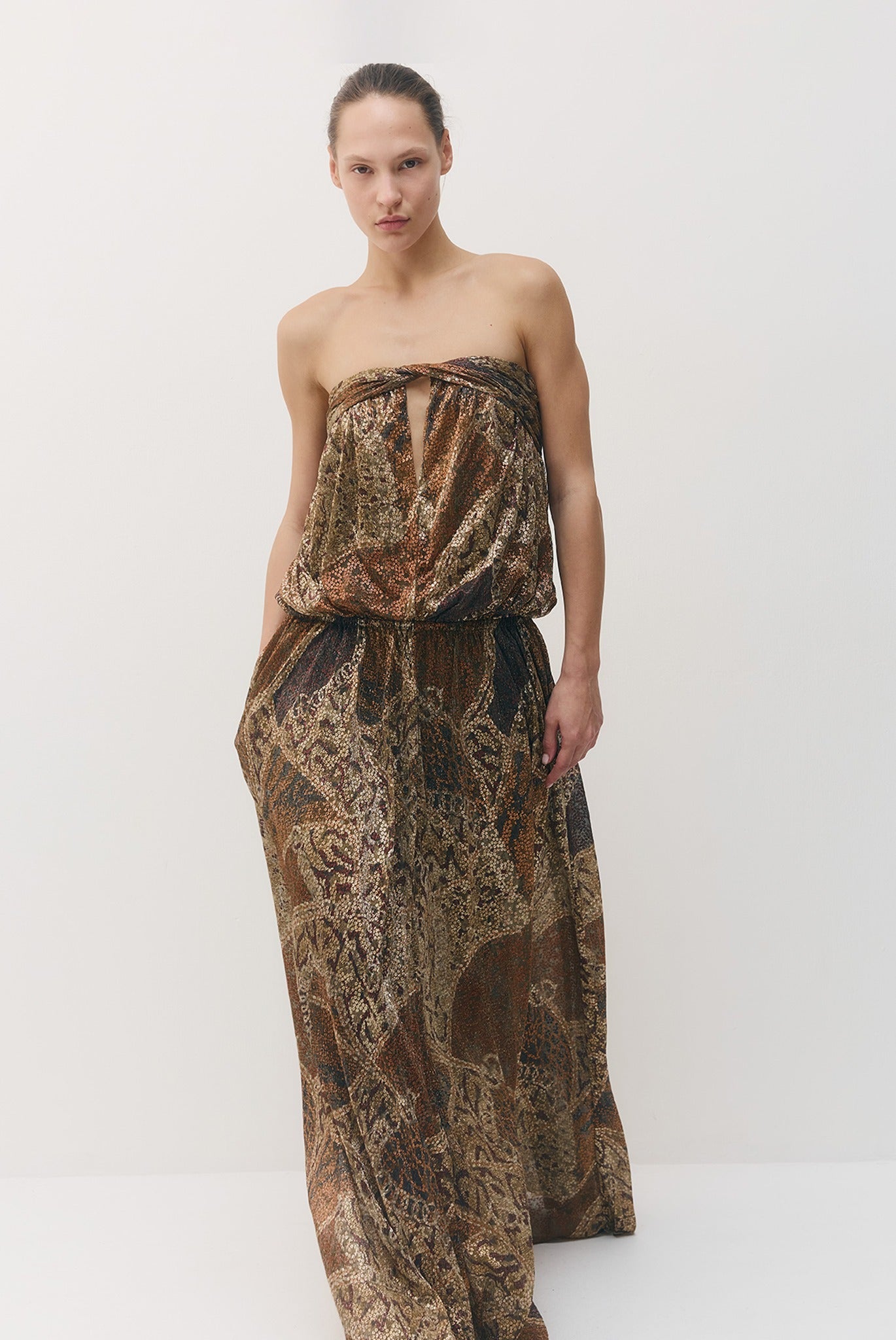 SABINA MUSAYEV - printed_ray_lurex_bronze_gold_print_fw_26_27