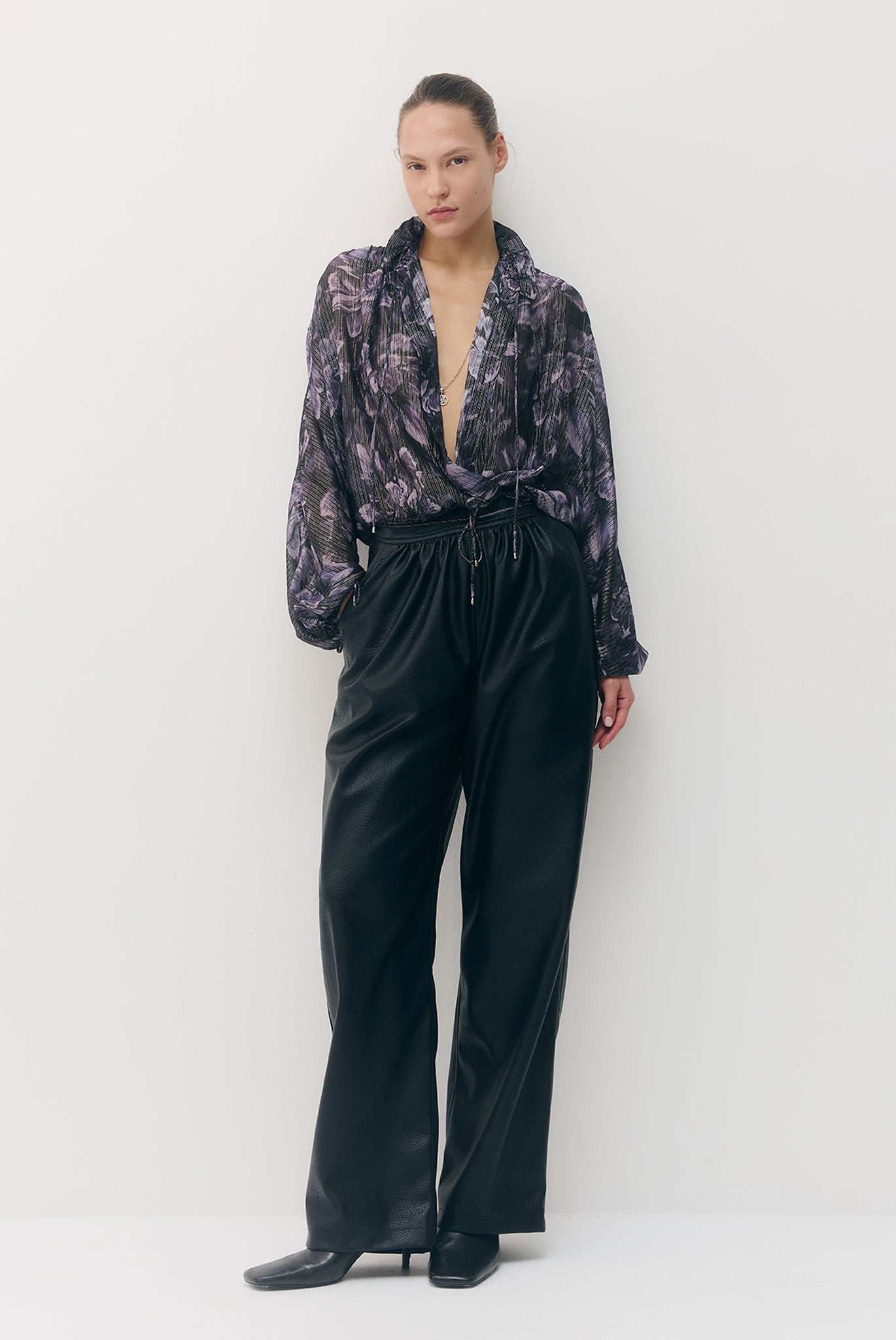 SABINA MUSAYEV - silk_blend_printed_chiffon_smokey_purple_fw_26_27