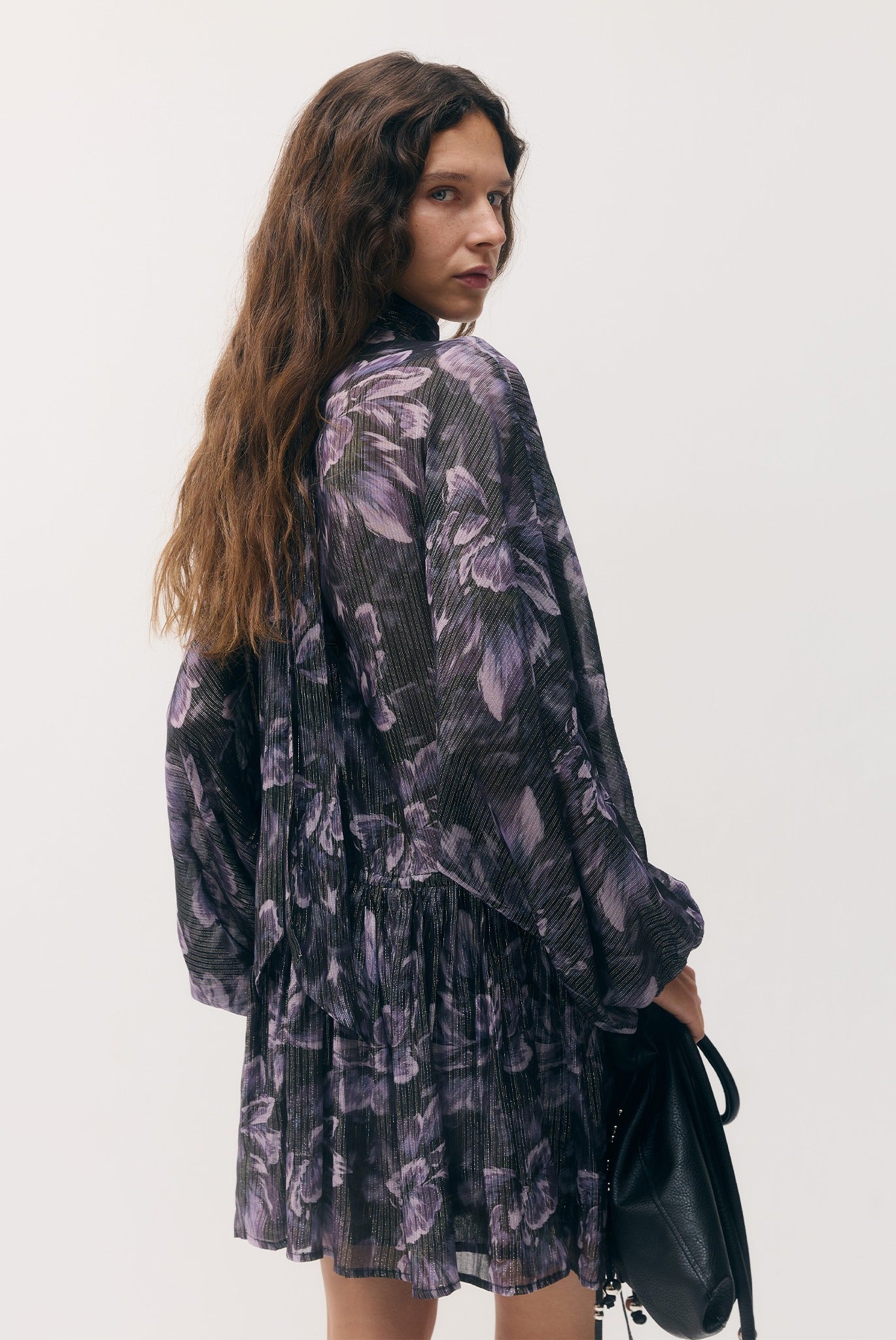 SABINA MUSAYEV - silk_blend_printed_chiffon_smokey_purple_fw_26_27