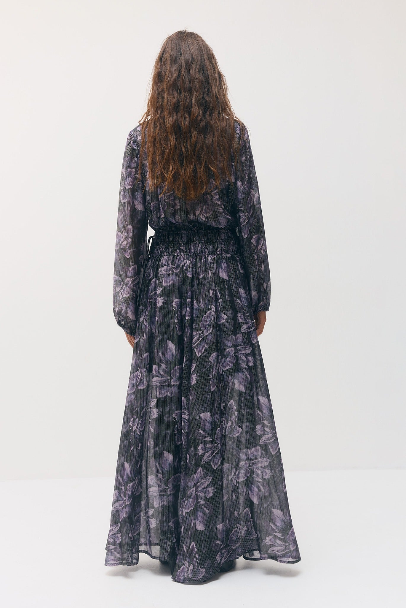SABINA MUSAYEV - silk_blend_printed_chiffon_smokey_purple_fw_26_27