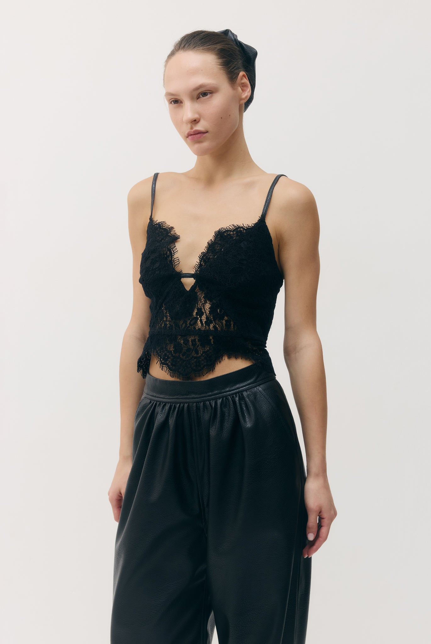 SABINA MUSAYEV - vegan_leather_w_lace_black_fw_26_27