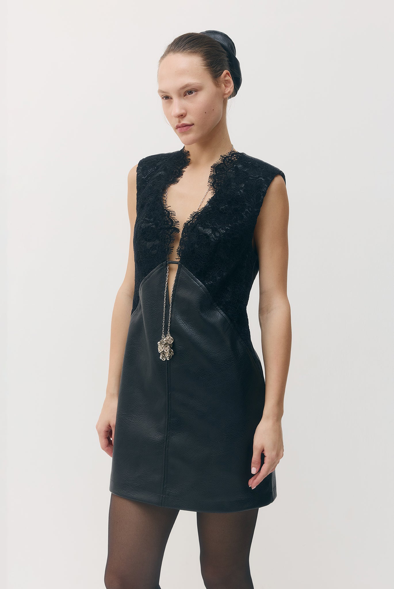 SABINA MUSAYEV - vegan_leather_w_lace_black_fw_26_27