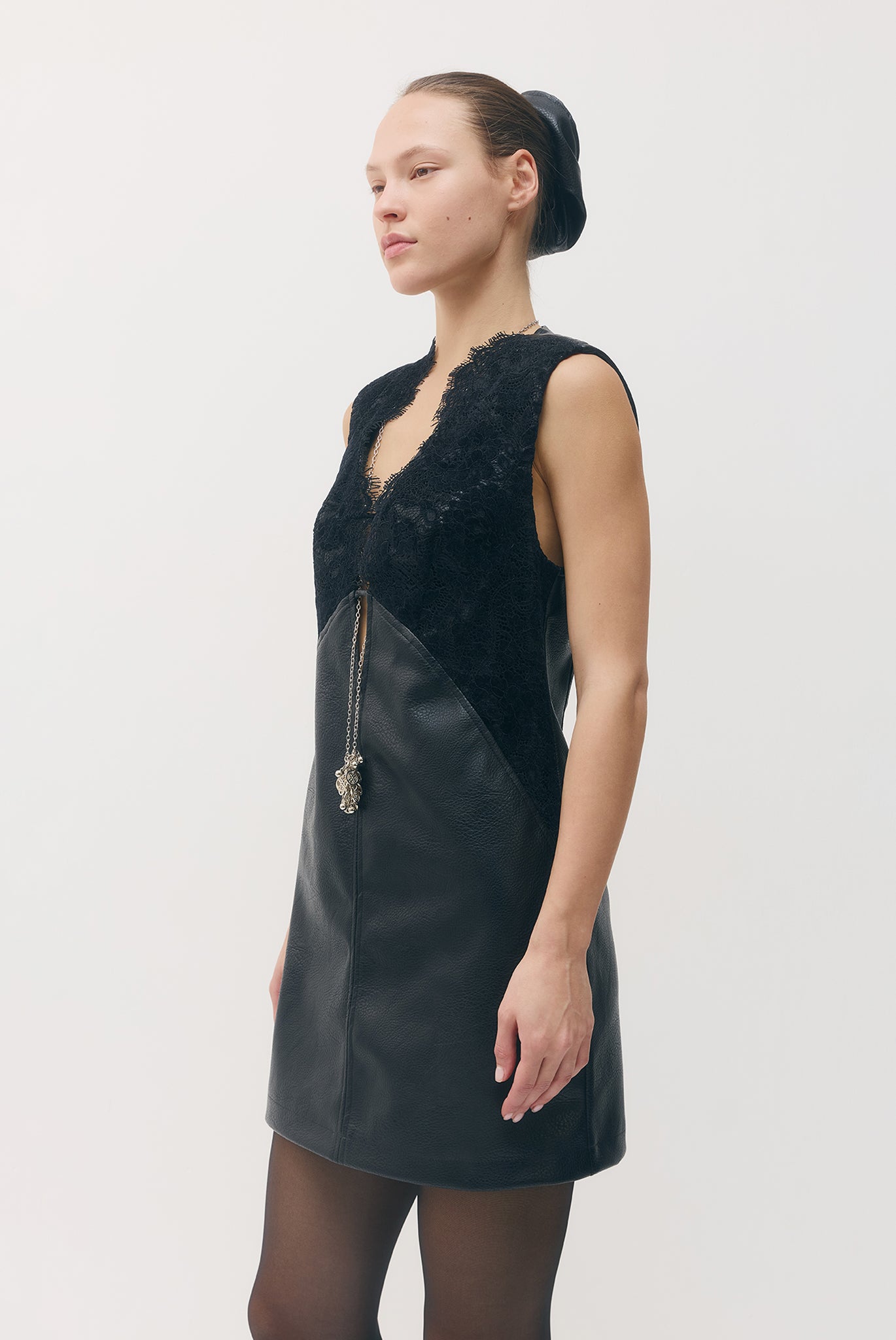 SABINA MUSAYEV - vegan_leather_w_lace_black_fw_26_27