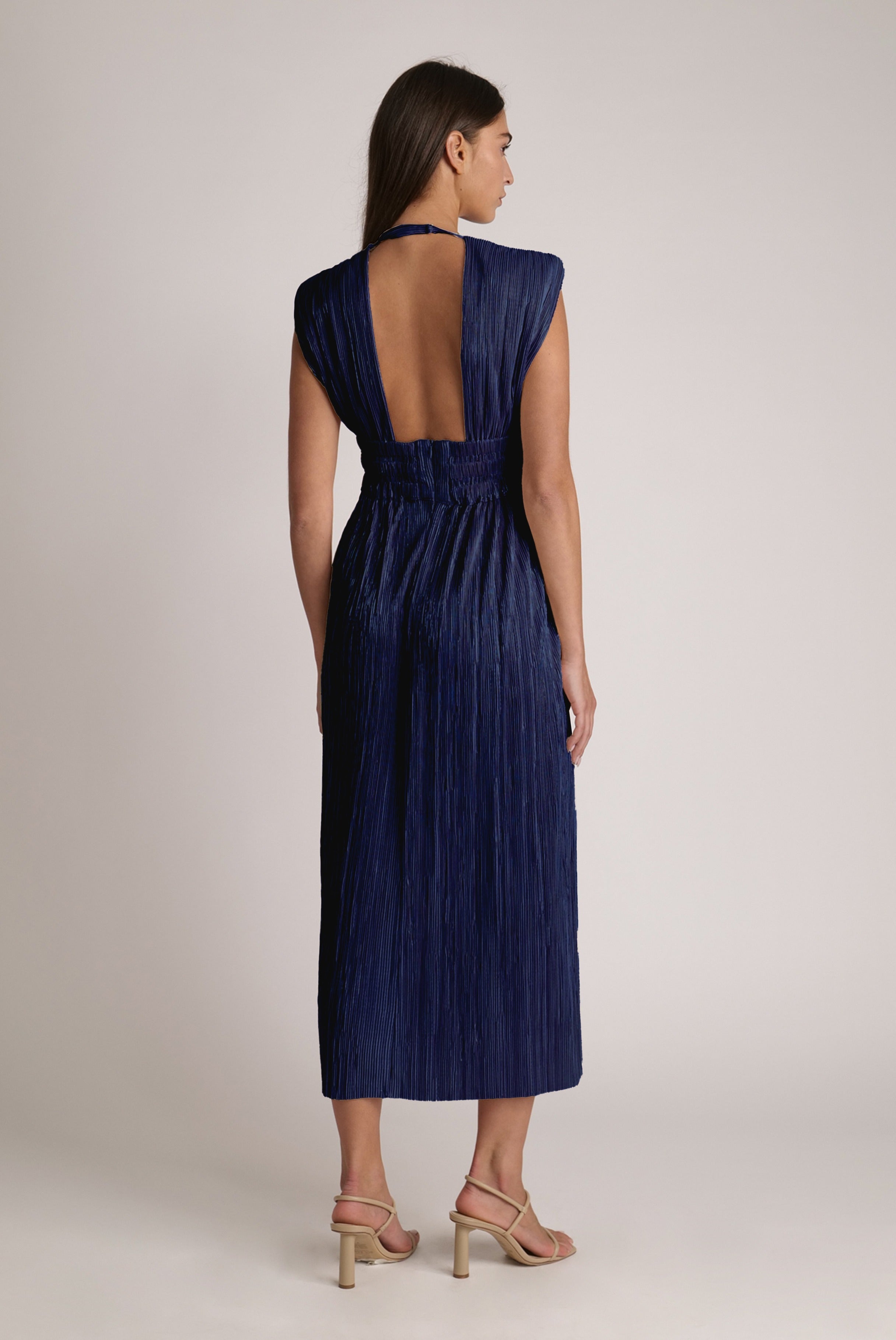 SABINA MUSAYEV - pleated_knit_w_foil_navy_spring_24