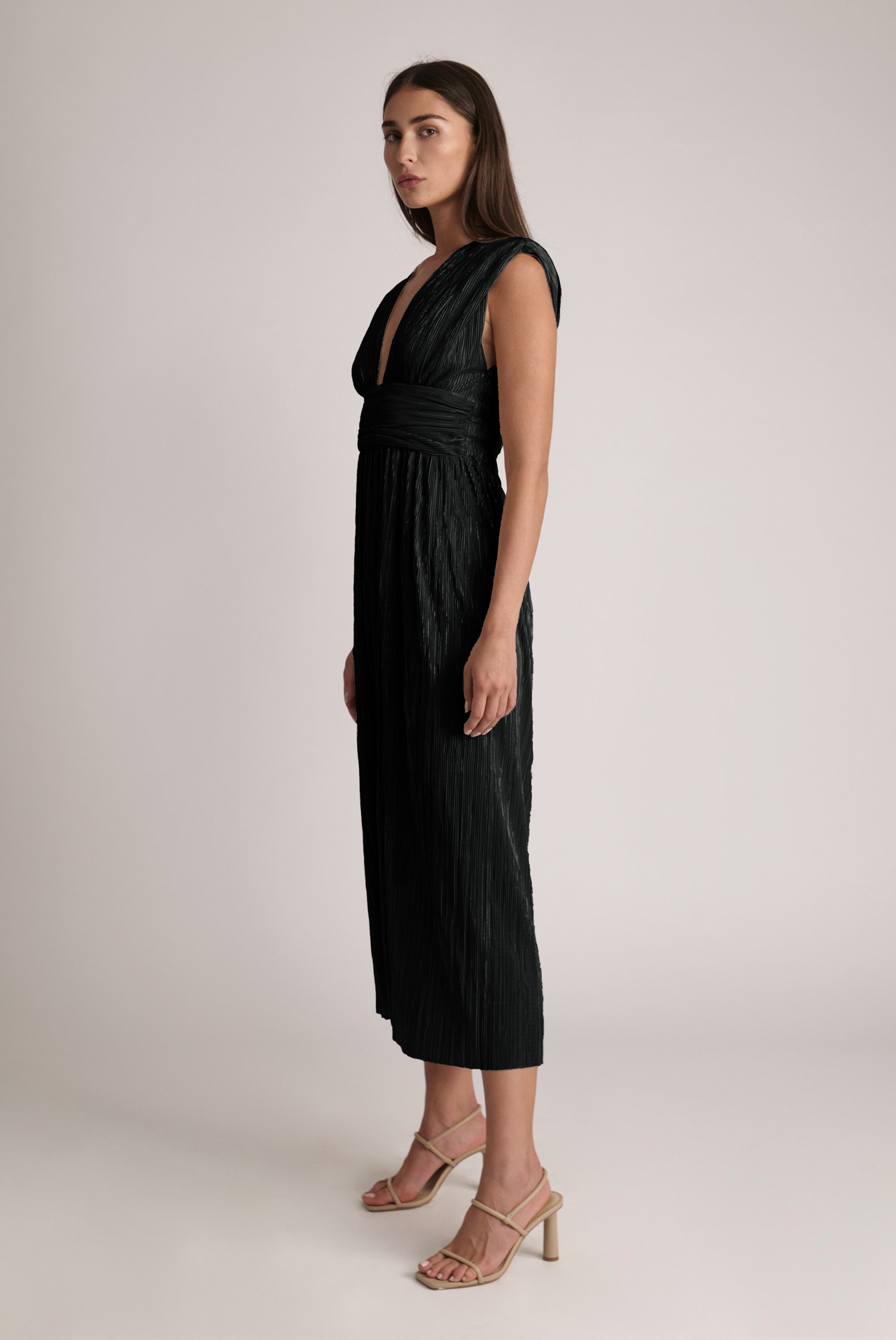 SABINA MUSAYEV - pleated_knit_w_foil_black_spring_24