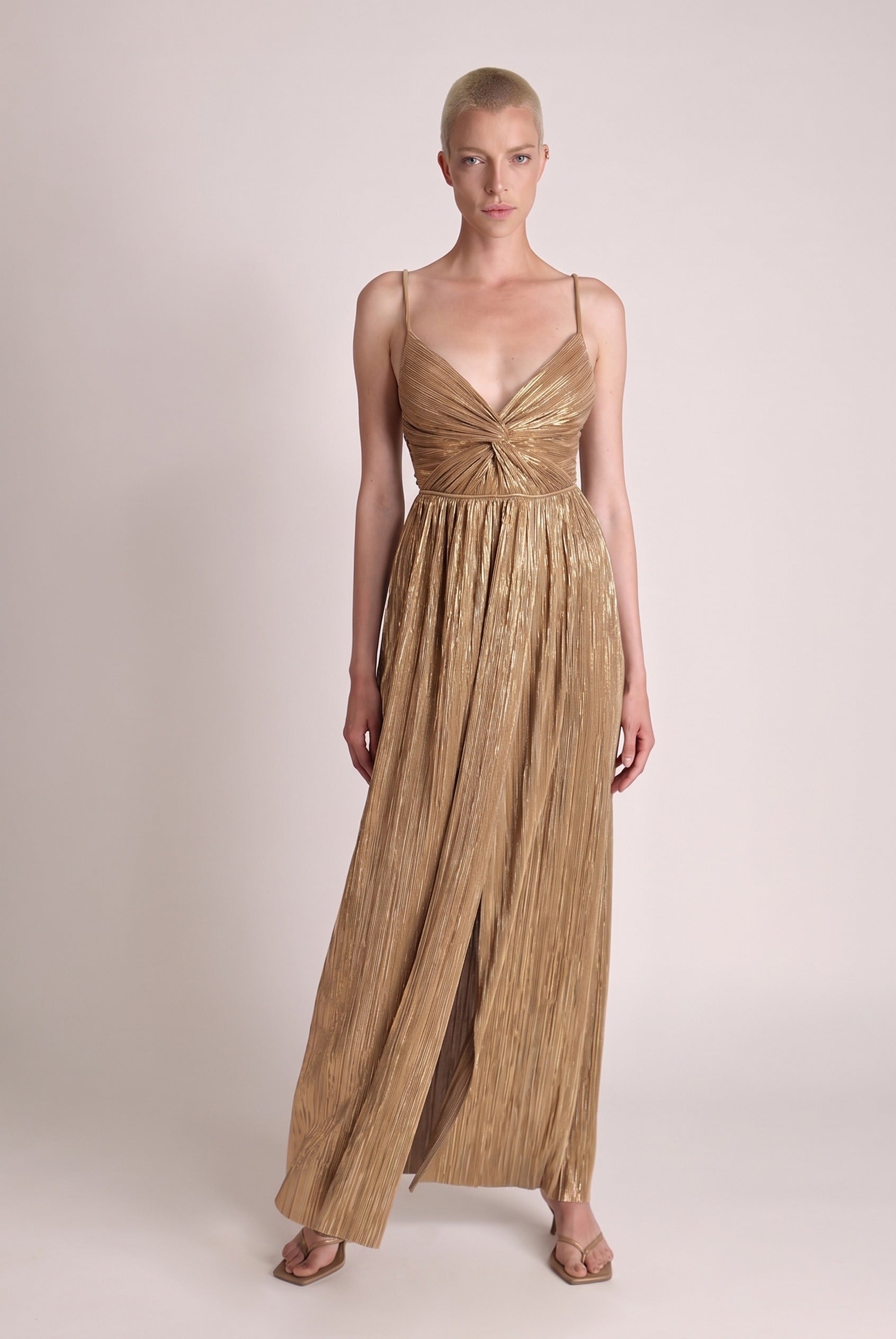 SABINA MUSAYEV - pleated_knit_w_foil_pecan_spring_24